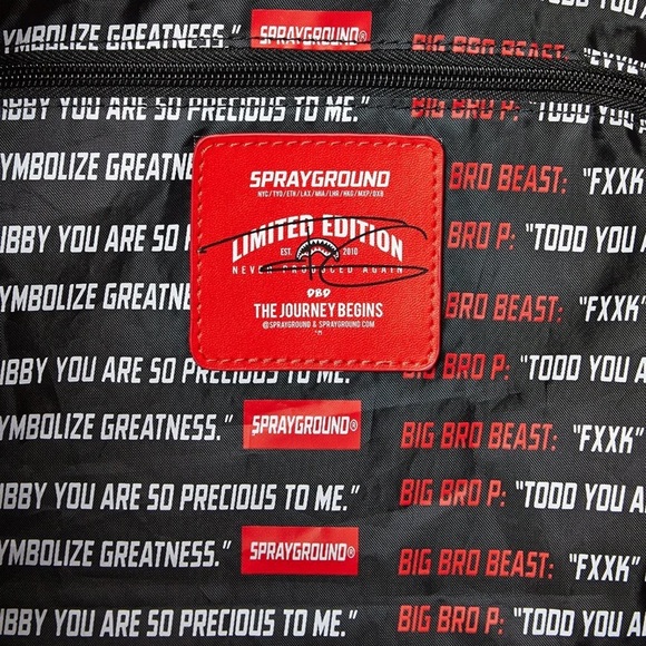 Sprayground Sharks in Paris Duffle Red Checked Edition - Picture 7 of 16